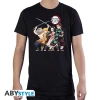 demon slayer tshirt group man ss black basic