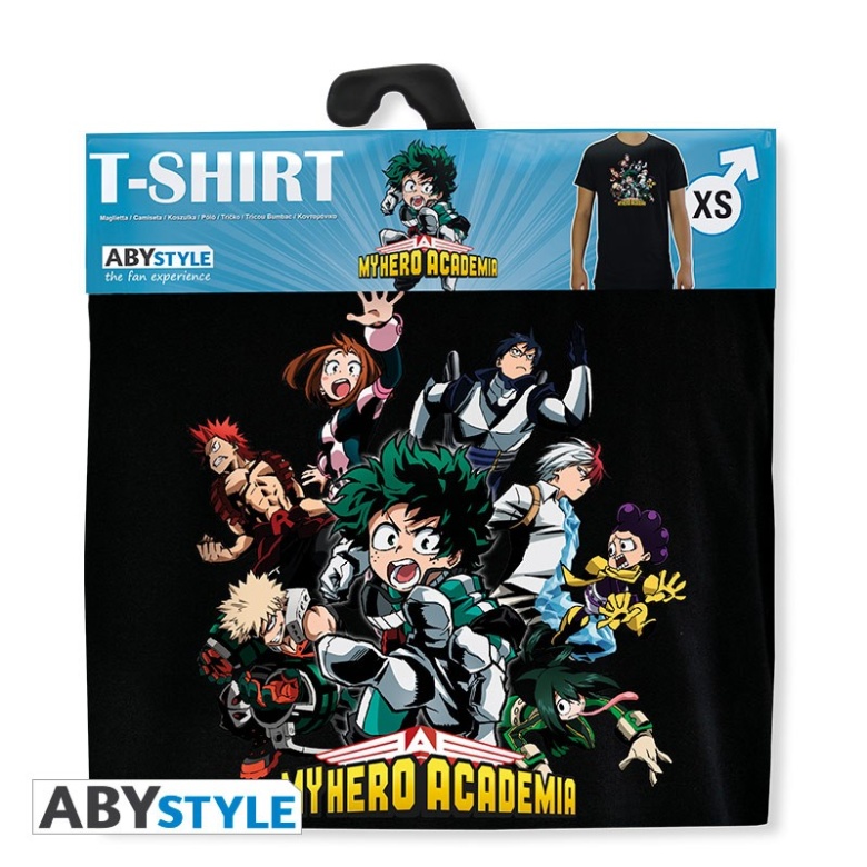 my hero academia tshirt heroes man ss black basic 2