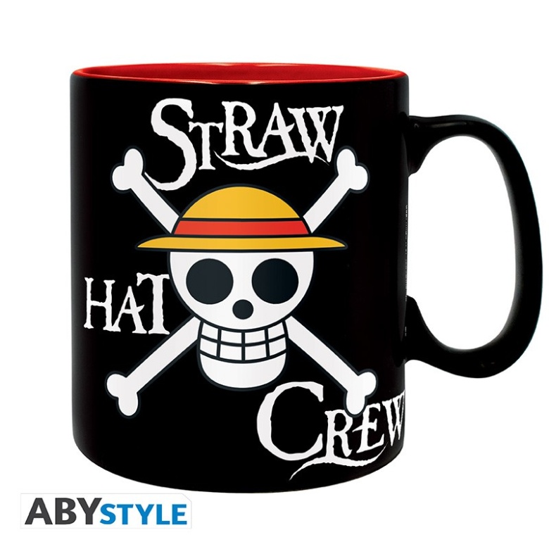 one piece mug 460 ml luffy skull with box