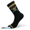 one piece socks black skull