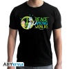 rick and morty tshirt peace among worlds man ss black new fit