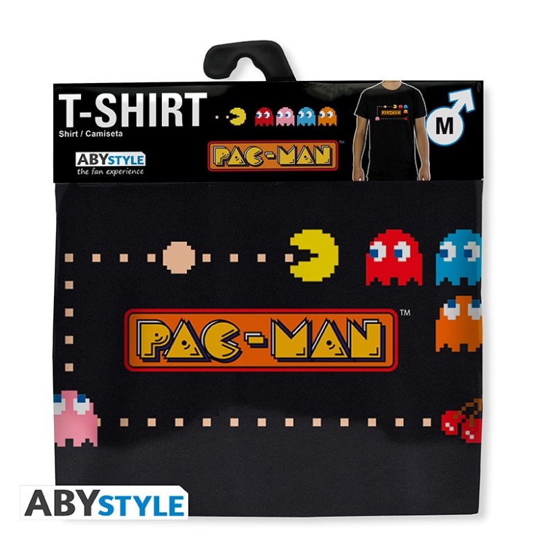 pac man tshirt retro gaming man ss black basic 2